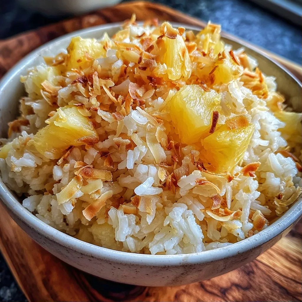 Pineapple Coconut Rice Bowls