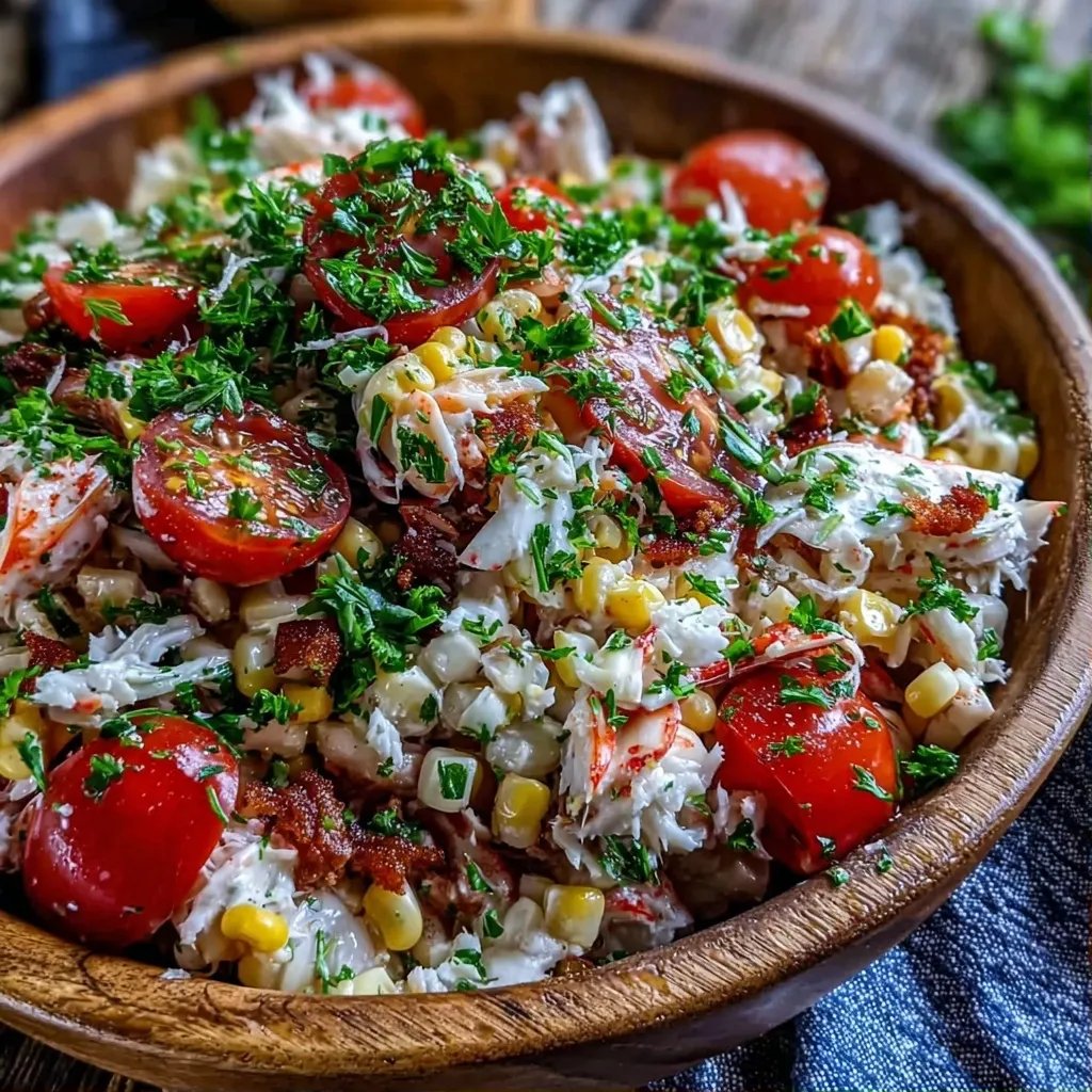 Sweet Corn Crab Salad