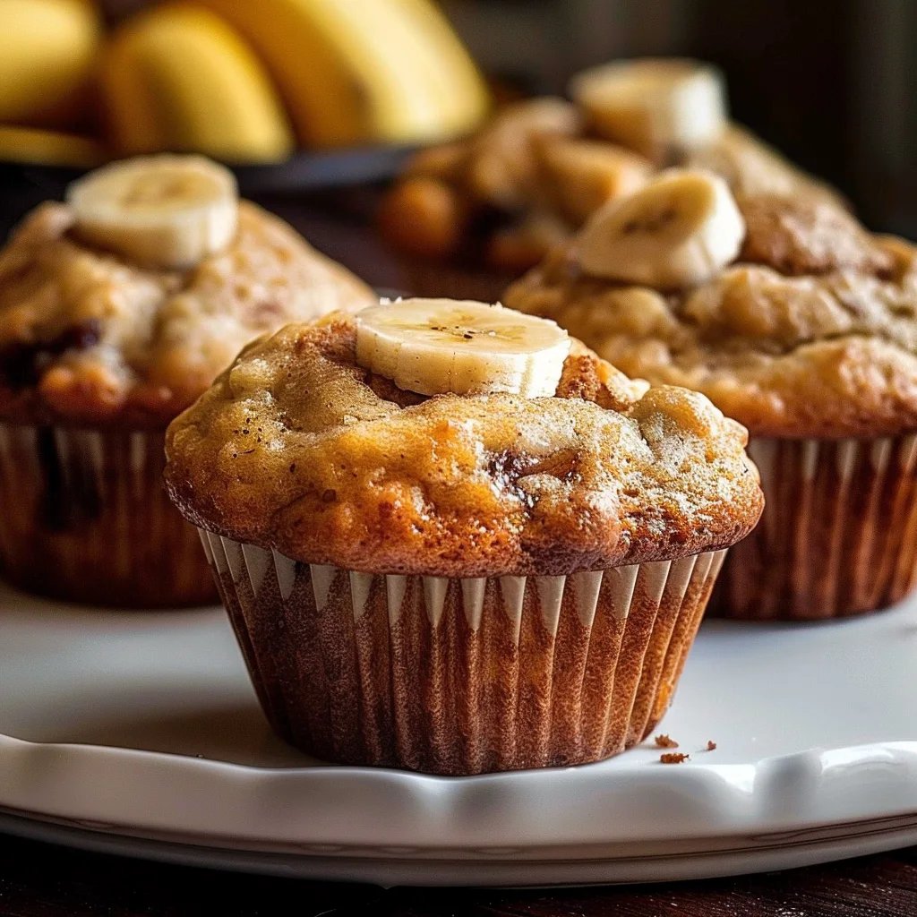 Soft & Fluffy Banana Muffins