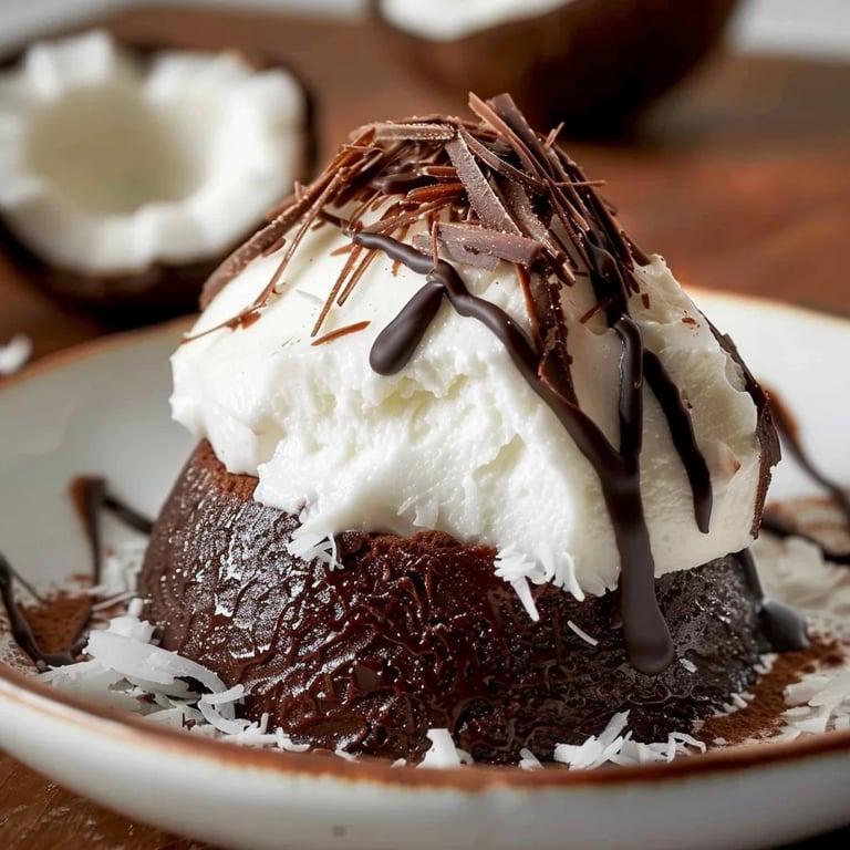 Coconut Dome with Chocolate