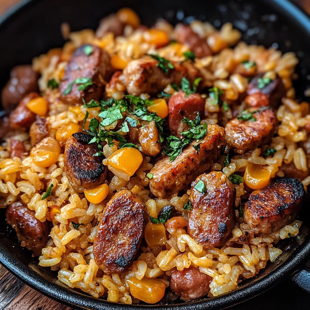 Cajun Sausage and Rice Skillet: An Incredible 30-Minute One-Pan Dinner!