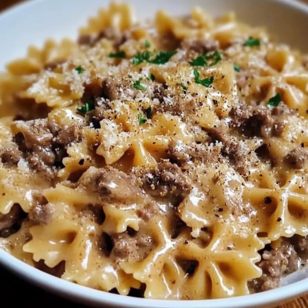 Creamy Parmesan Garlic Beef Bowtie Pasta: An Incredible Ultimate Recipe