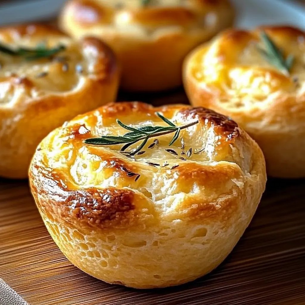 Golden Crust Garlic Rosemary Focaccia Muffins: An Amazing Ultimate Recipe
