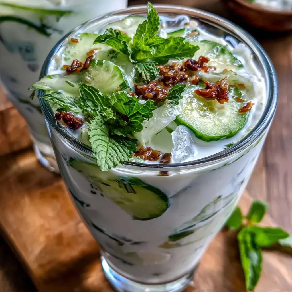 Cucumber Mint Yogurt Lassi