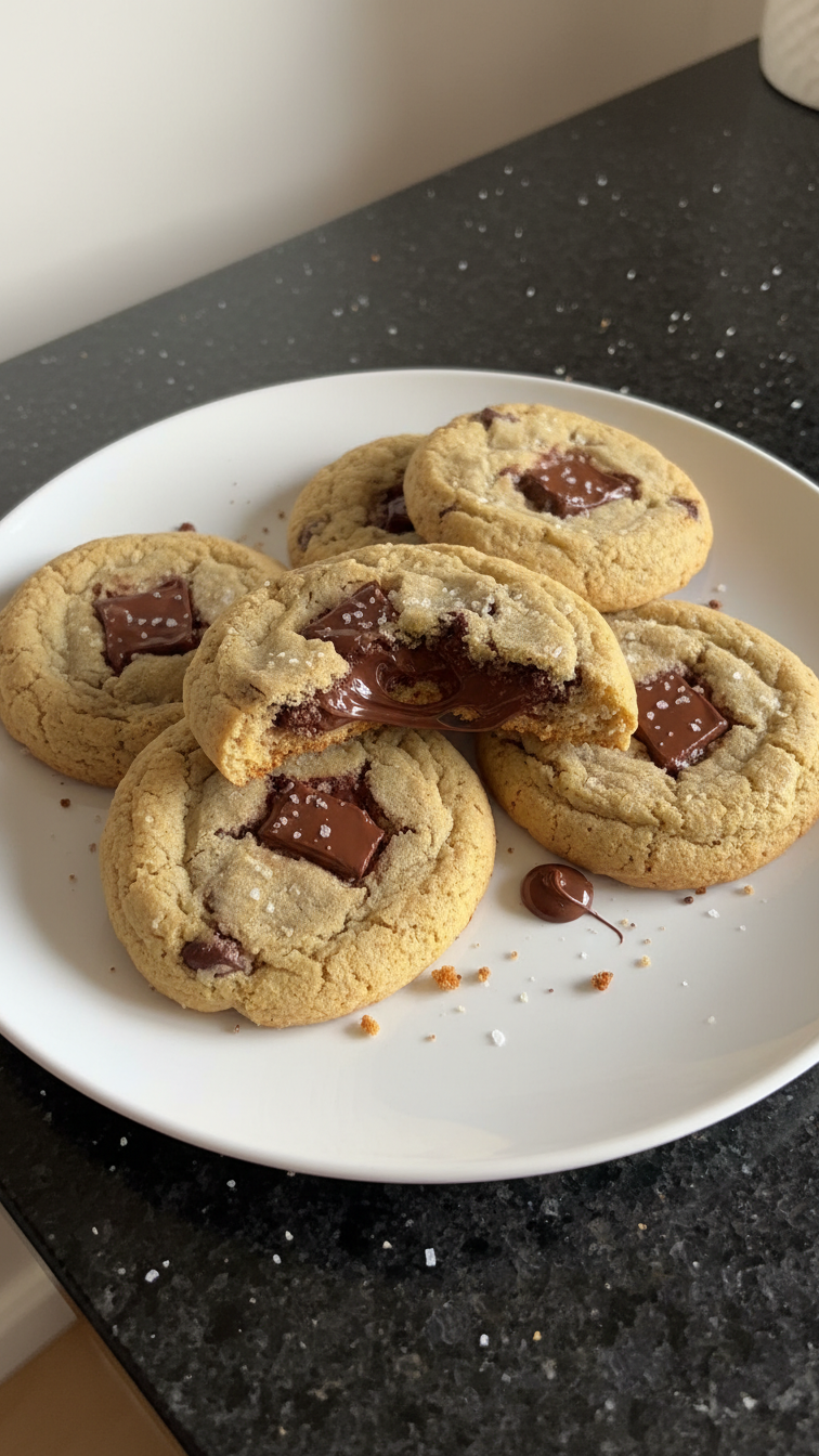 Chocolate Chip Heart Cookies
