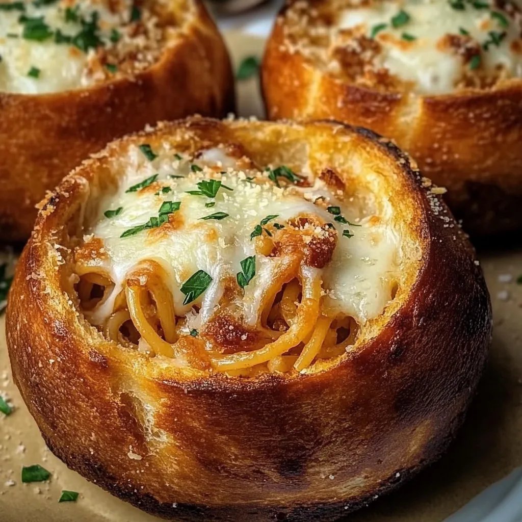 Spaghetti Garlic Bread Bowls: An Incredible Ultimate Recipe