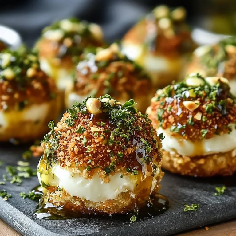 Pistachio-Crusted Brie Bites