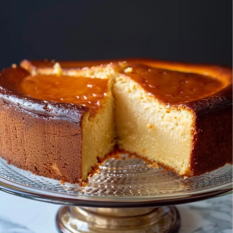 Loaf Pan Basque Cheesecake Burnt Cheesecake