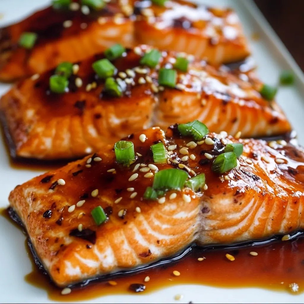 Sweet & Spicy Honey Sriracha Salmon
