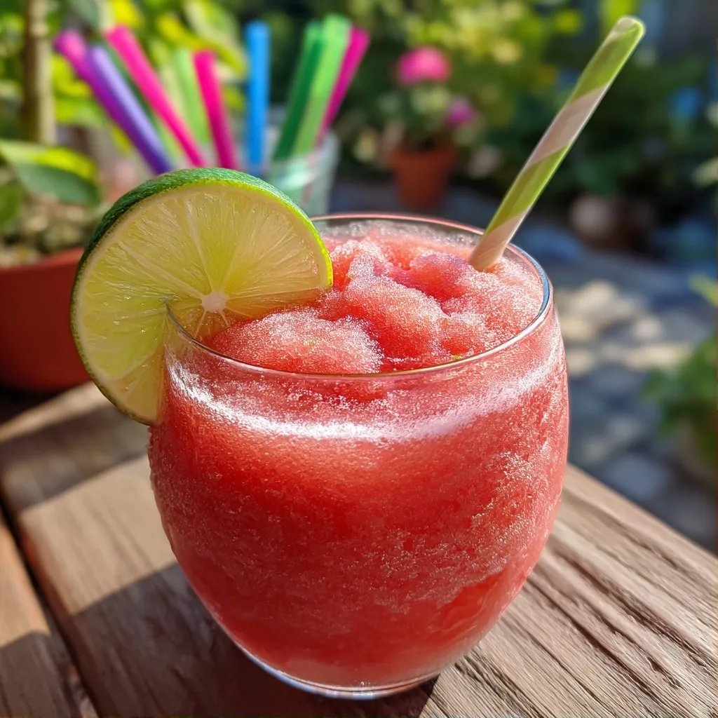 Watermelon Lime Slushie