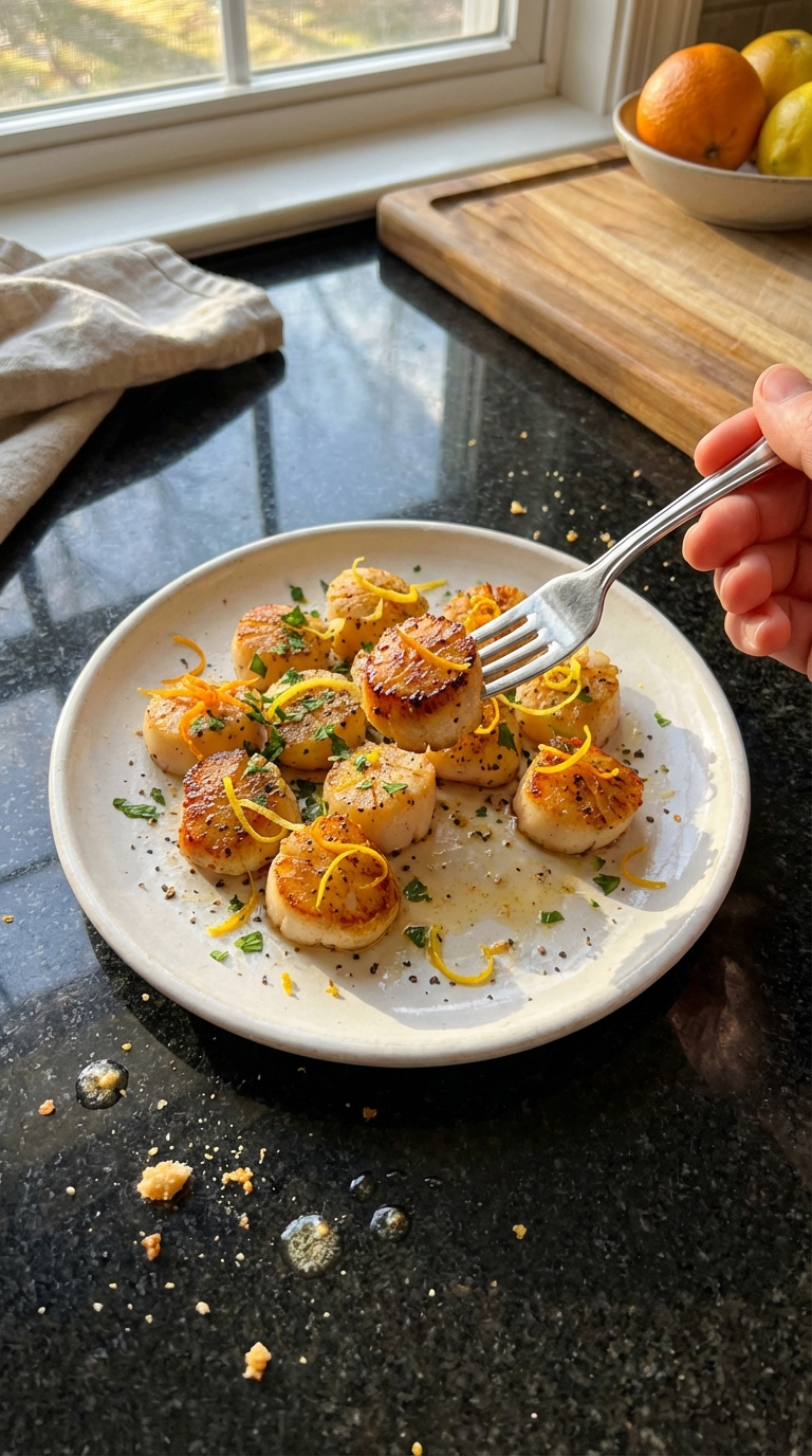 Citrus Butter Seared Scallops