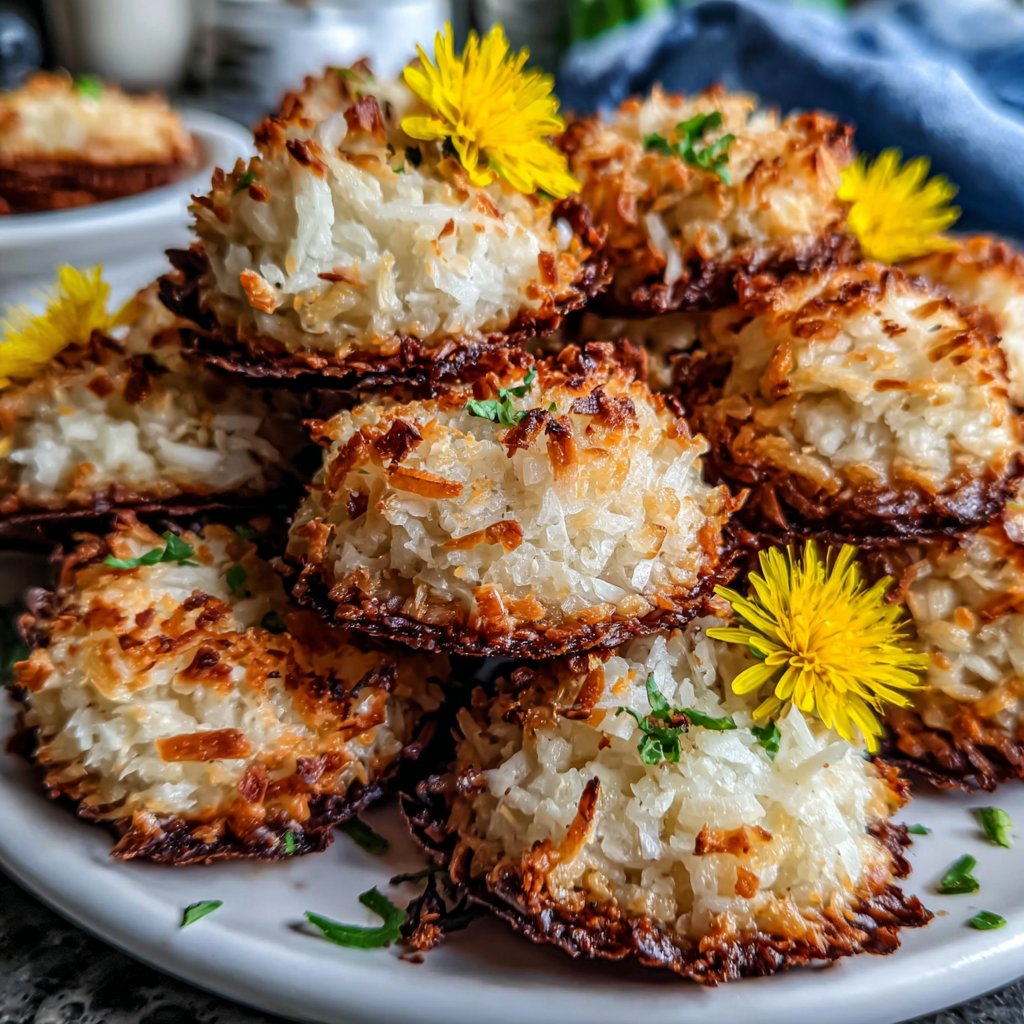 Sweet Dandelion Coconut Treats