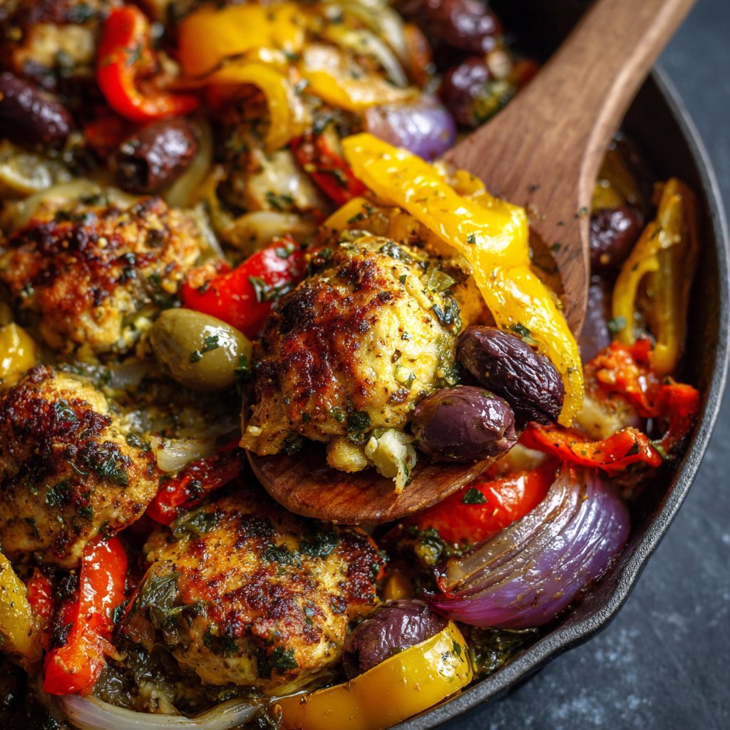 Sheet Pan Greek Chicken Bowls