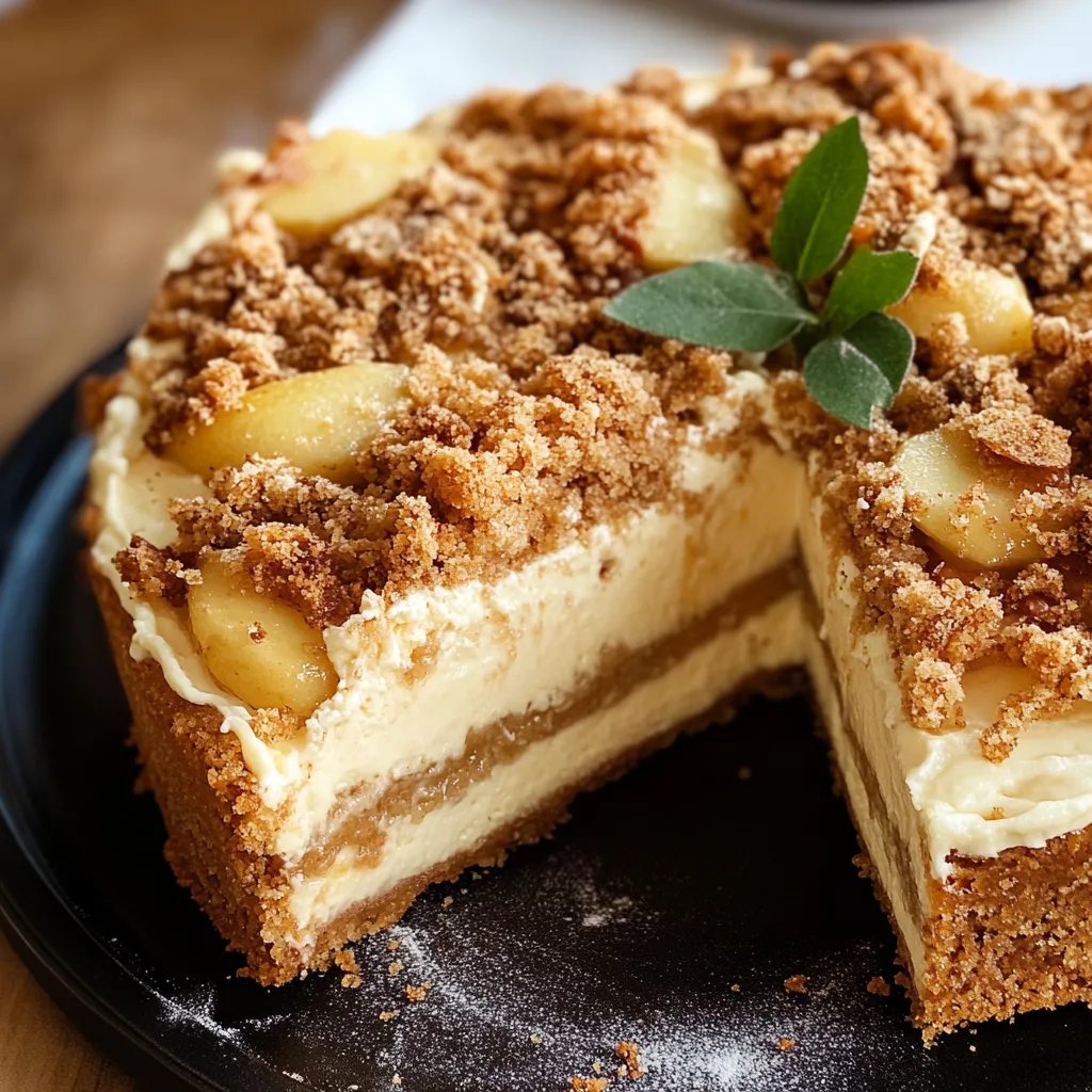 Apple Crumble Cheesecake
