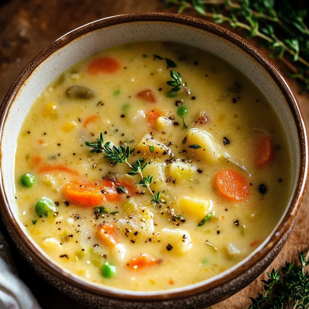 One-Pot Creamy Vegetable Soup