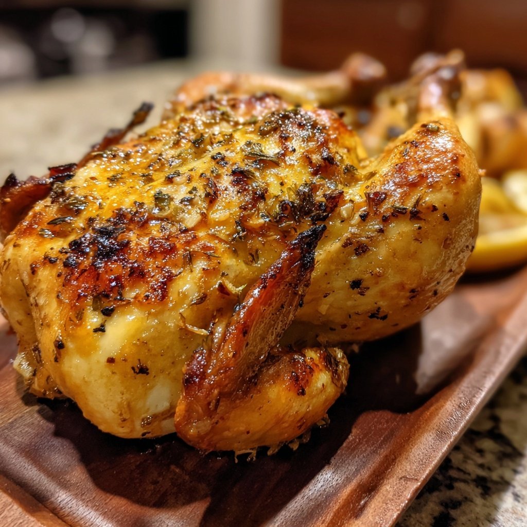 Lemon Garlic Roasted Chicken