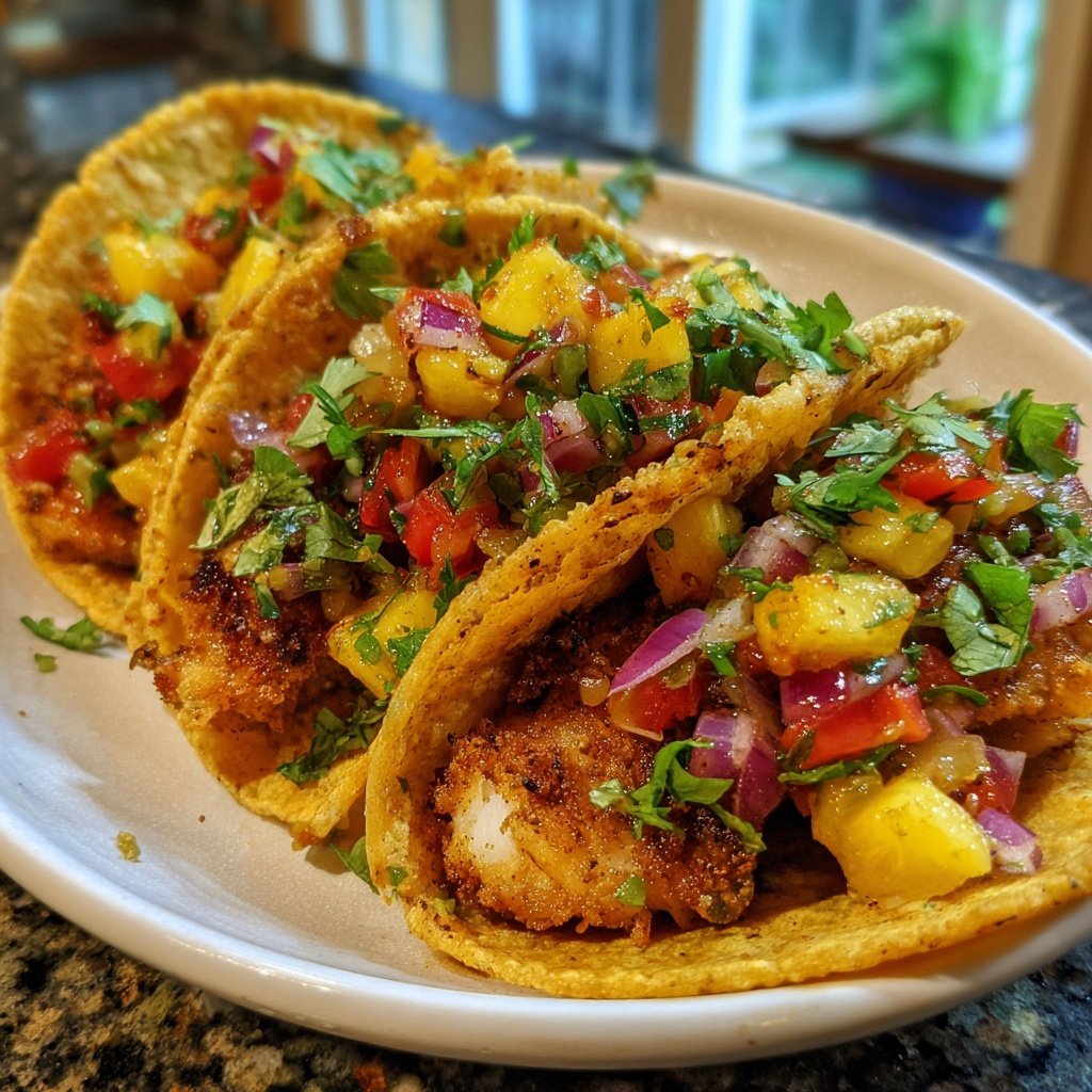 Spicy Jamaican Fish Tacos