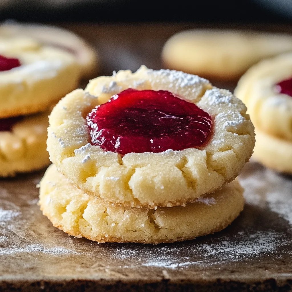 Lemon Cookies with Raspberry Curd