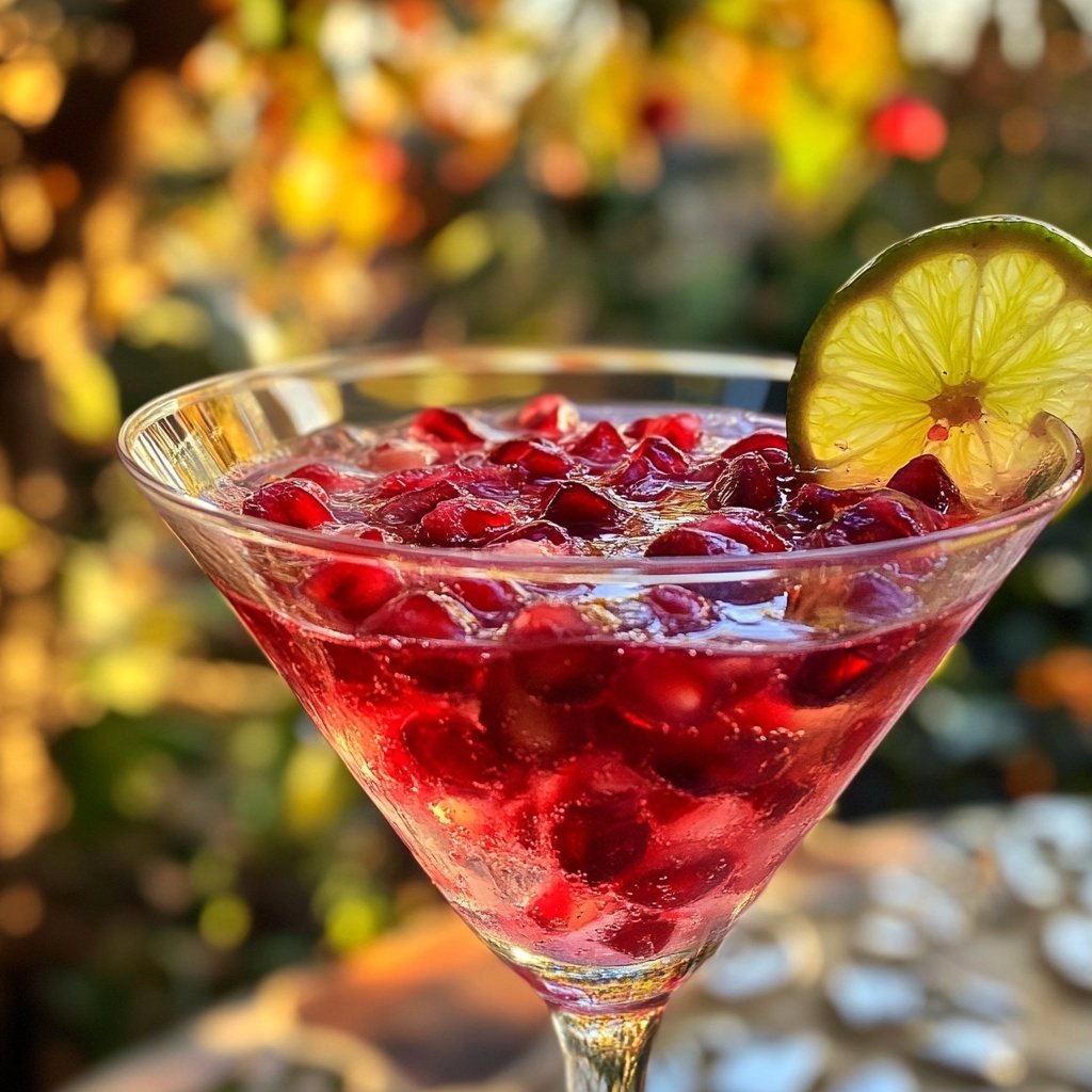 Delicious Non-Alcoholic Pomegranate Martini