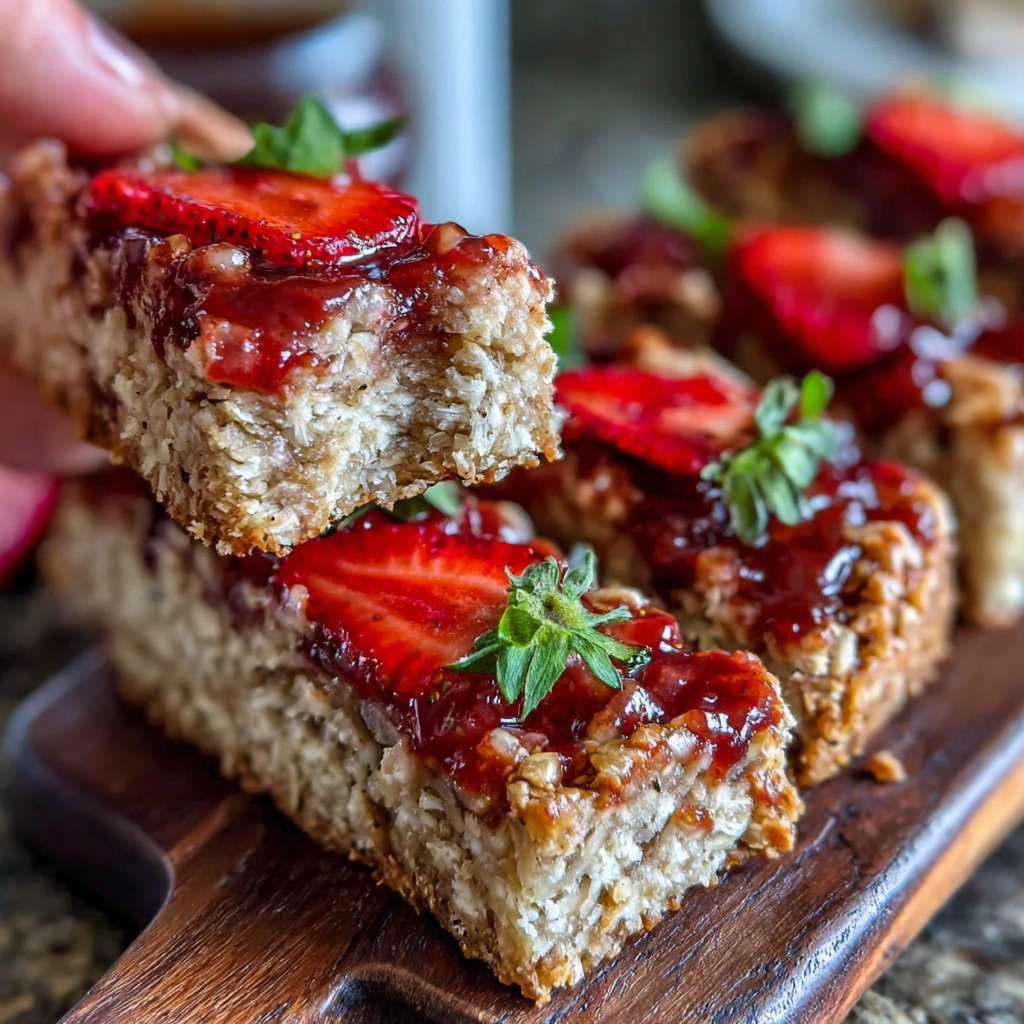 Nut-Free Strawberry Snack Bars