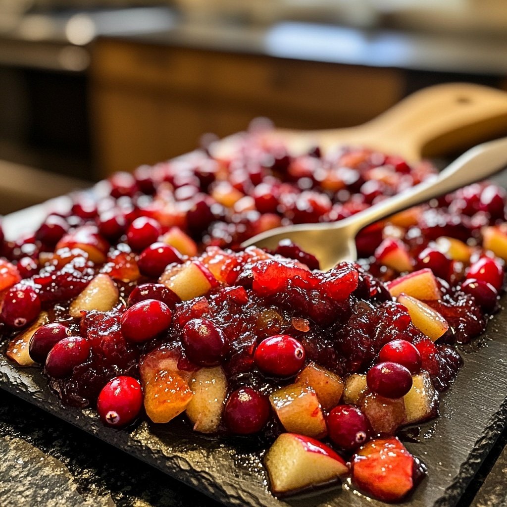 Cranberry Apple Chutney for Cheese and Roasted Meats