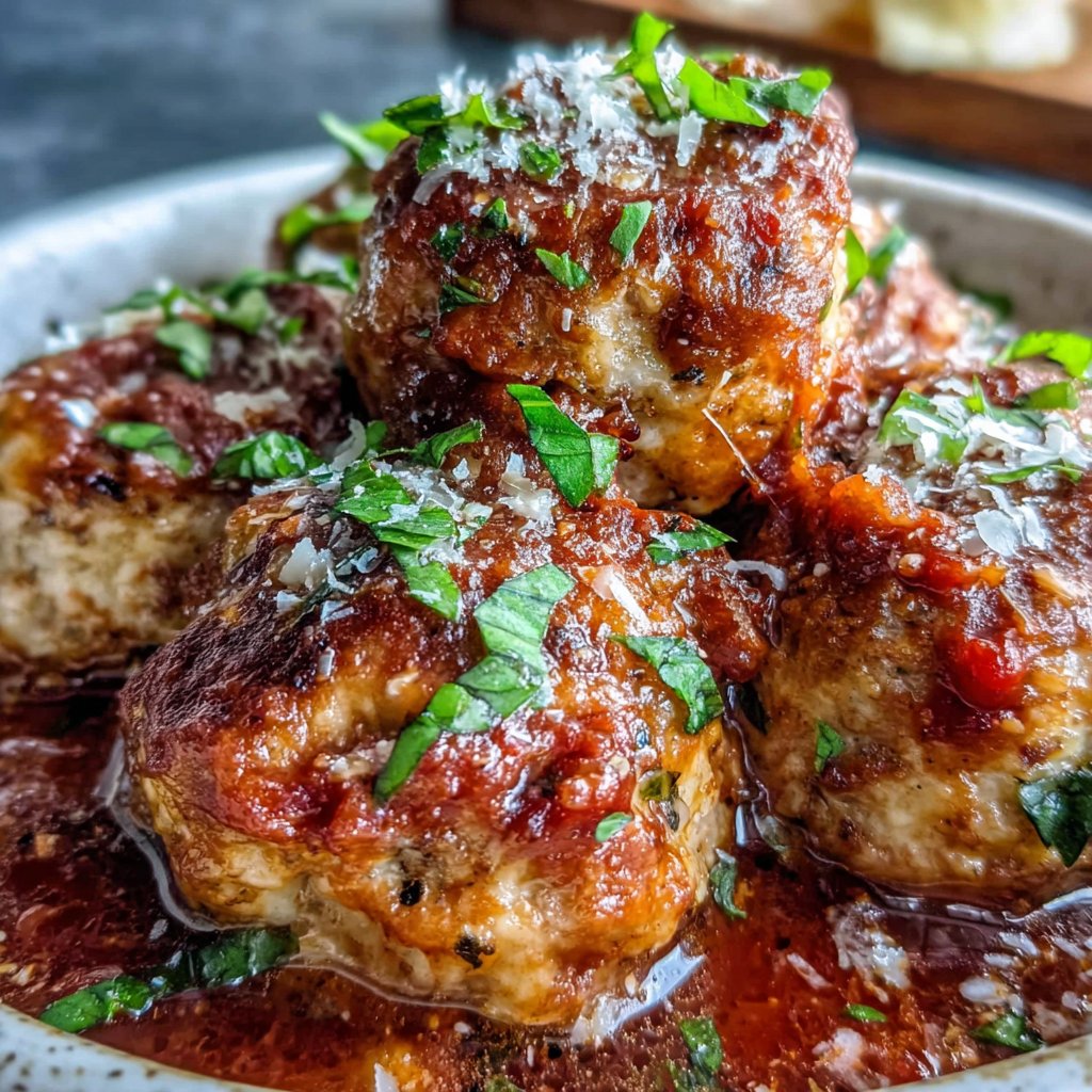 Turkey Meatballs in Marinara Sauce