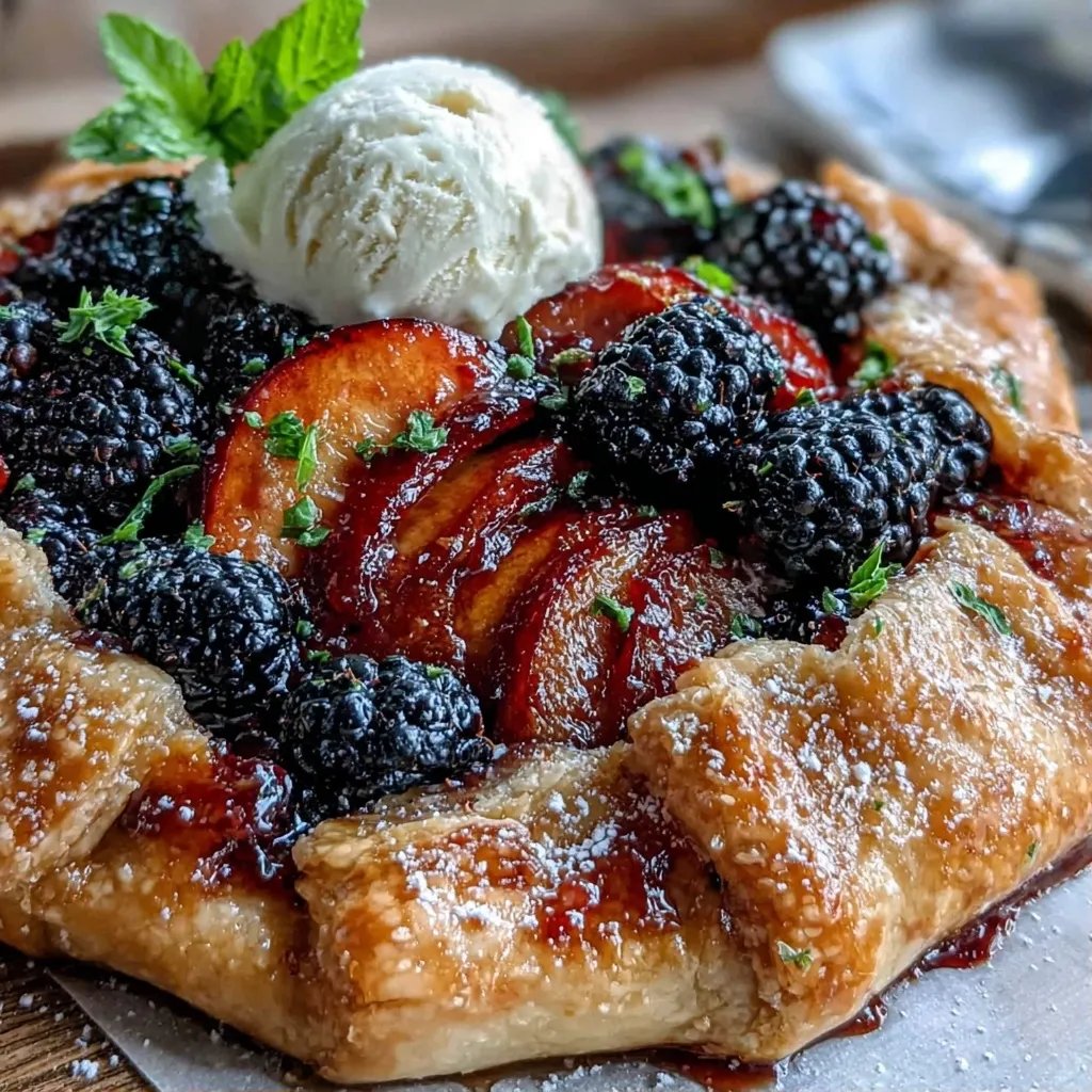 Blackberry Peach Galette