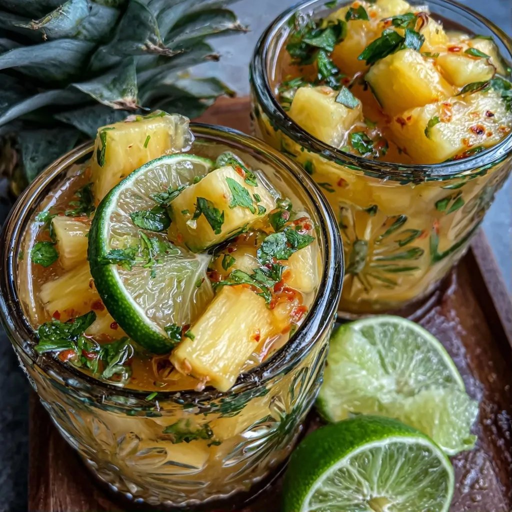 Pineapple Lime Fruit Cups