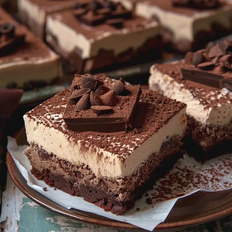 Easy Tiramisu Brownies