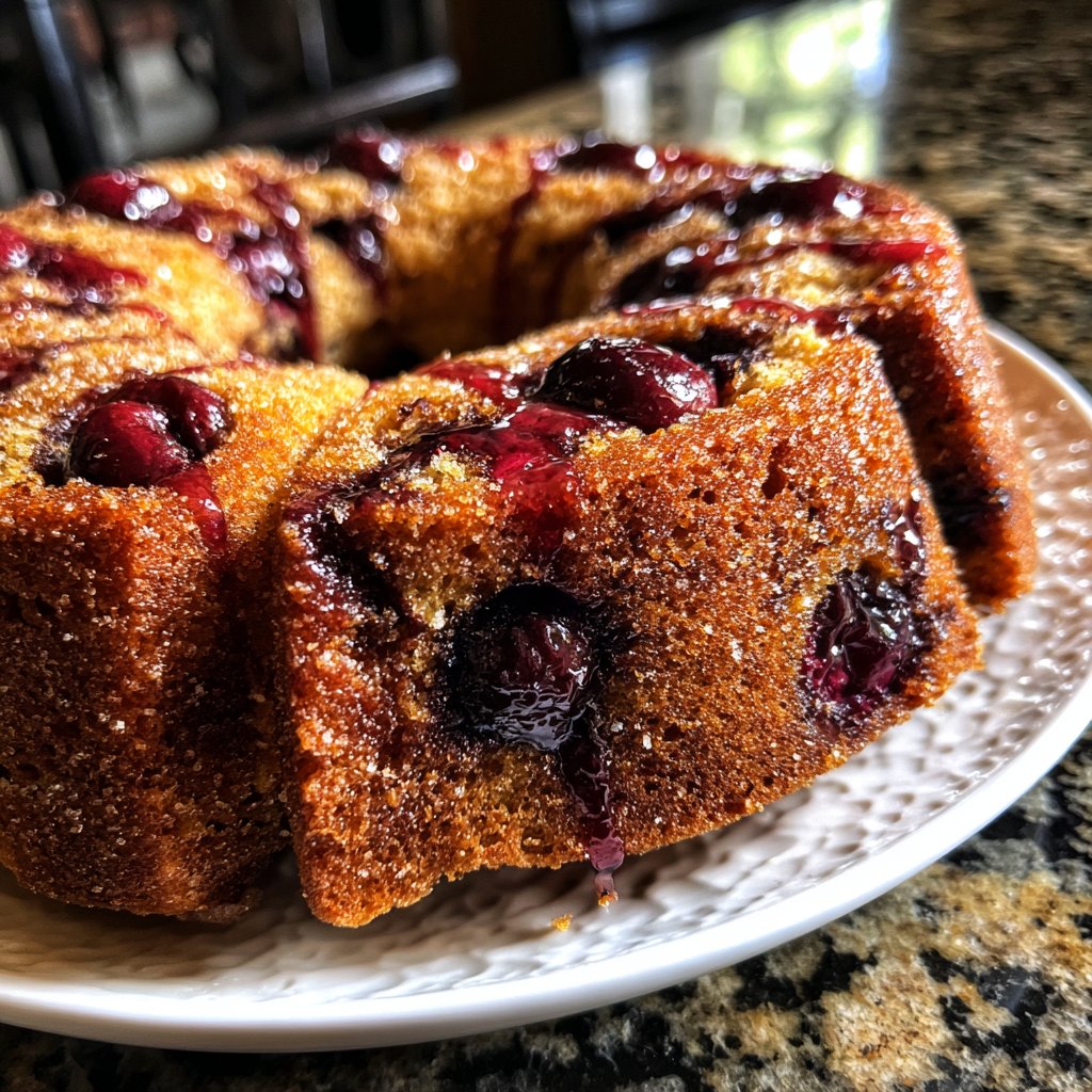 Cherry Almond Coffee Cake