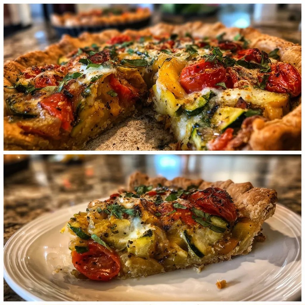 Tomato Zucchini Summer Tart