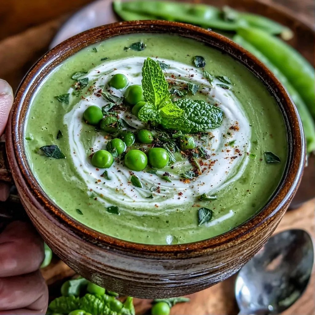Chilled Pea Mint Soup