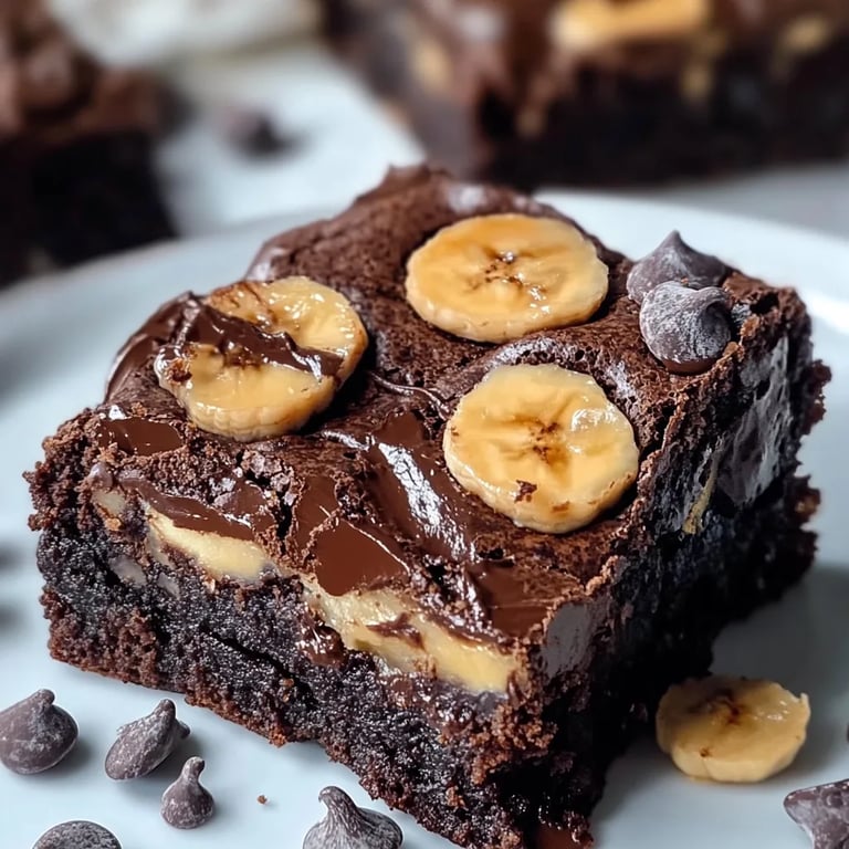 Healthy Banana Brownies