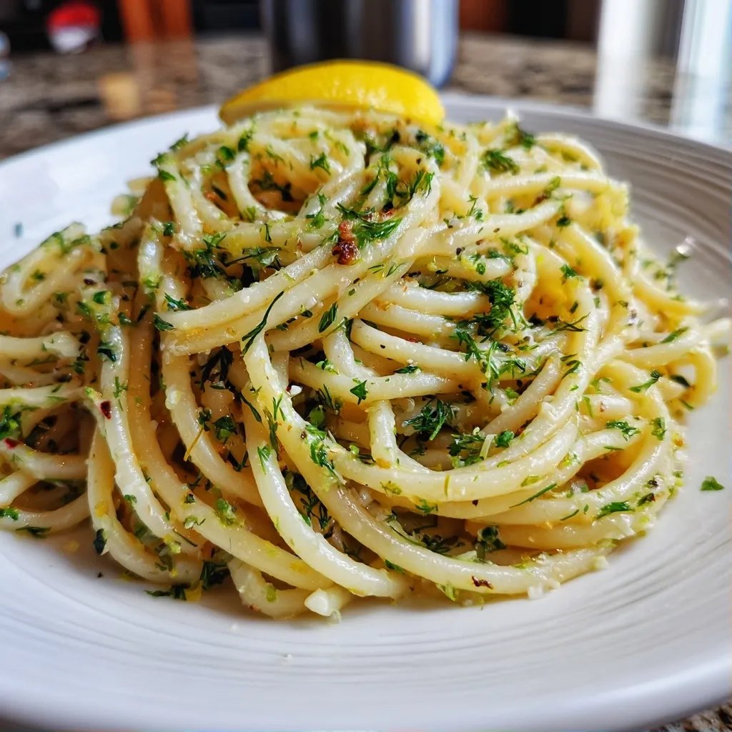 Chilled Lemon Dill Pasta