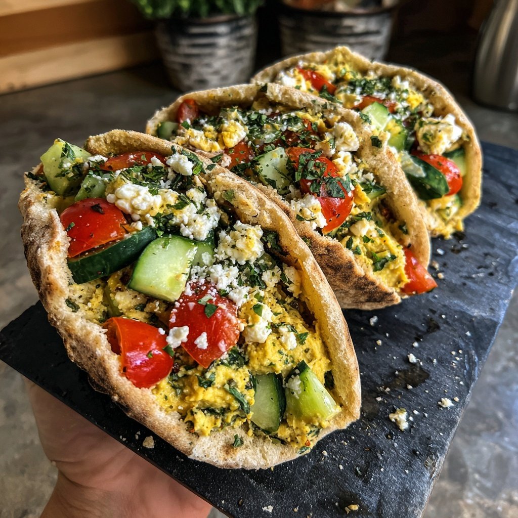 Mediterranean Veggie Pita Pockets