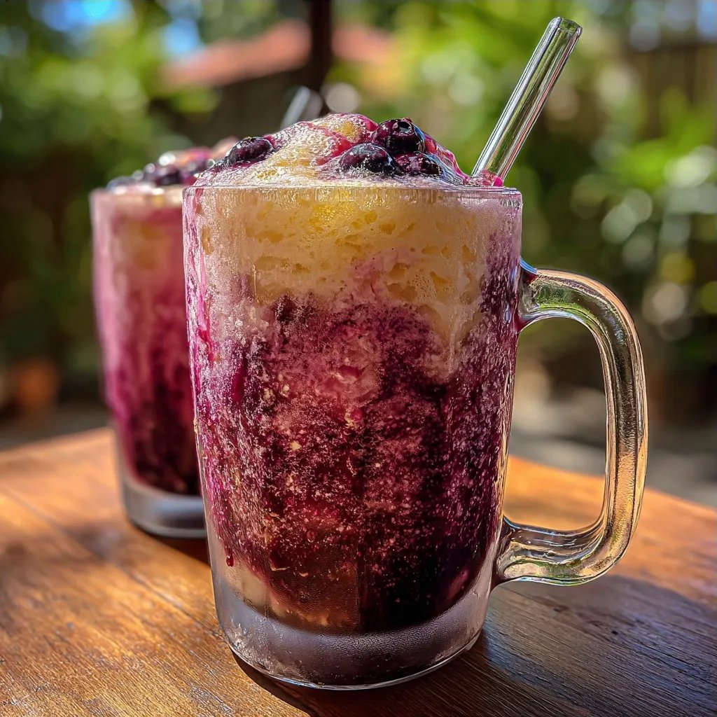 Blueberry Lemonade Float