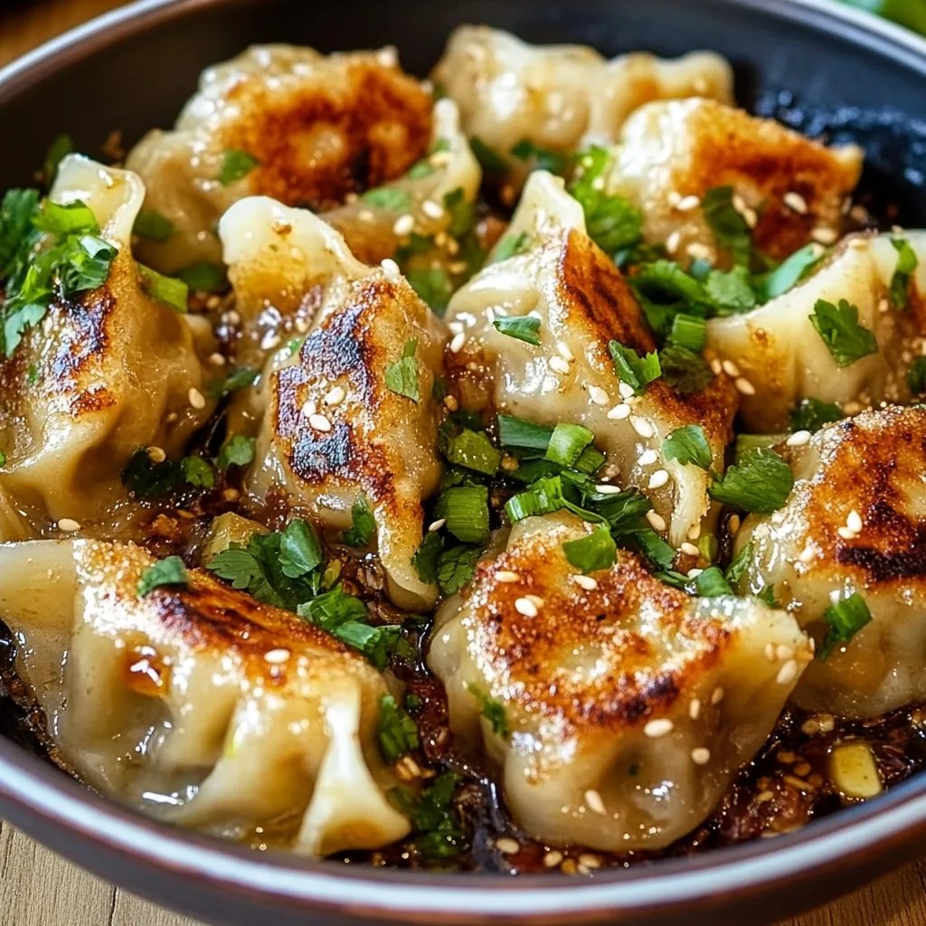 One Pan Dumpling Dinner