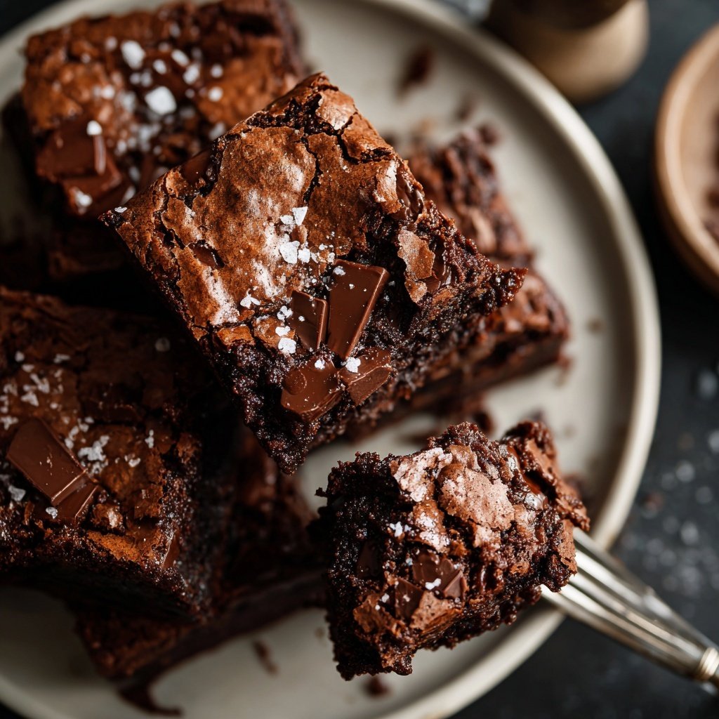 Chili Chocolate Brownies with Sea Salt