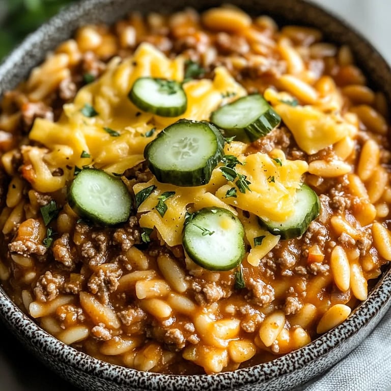 Cheeseburger Orzo Skillet: An Incredible Ultimate Recipe