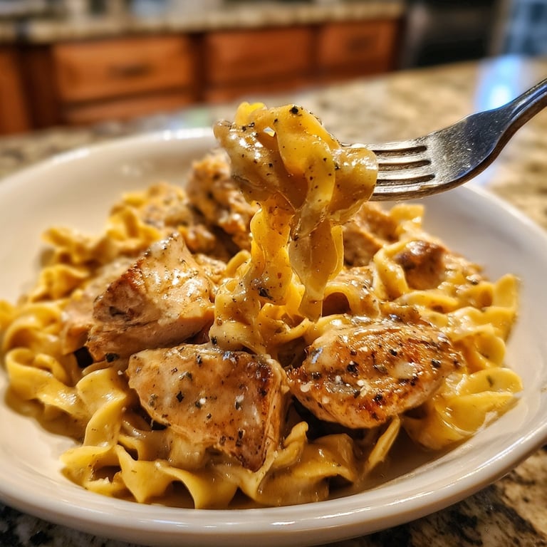 Creamy Chicken Breast with Egg Noodles