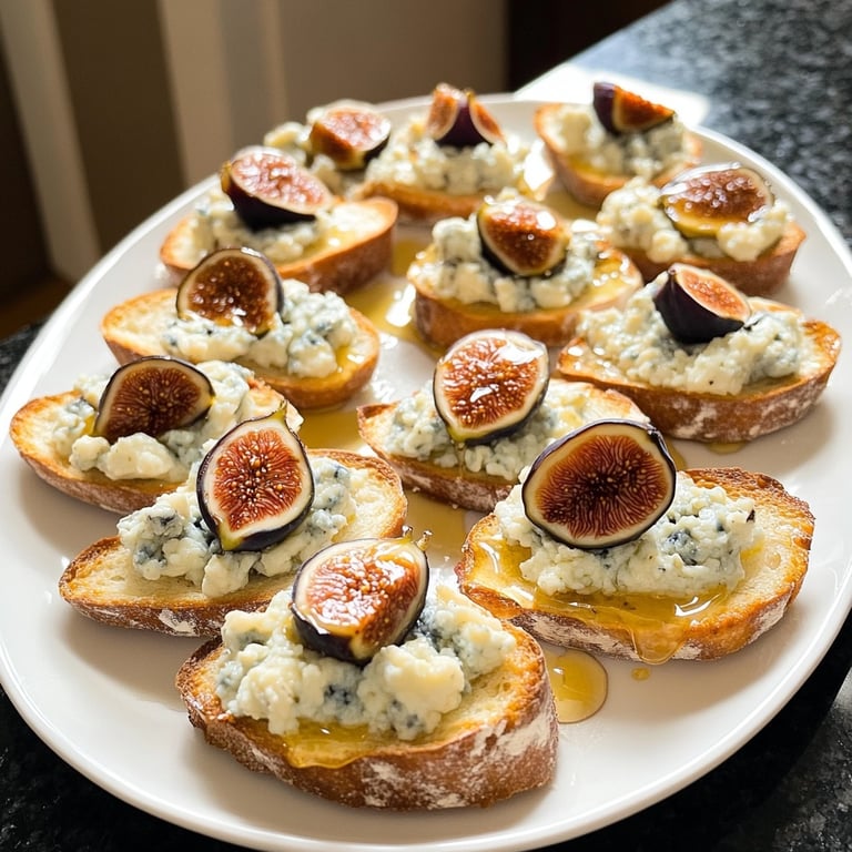 Fig Blue Cheese Crostini