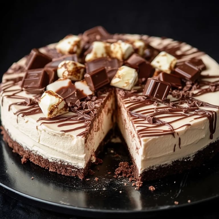 Cheesecake With White And Milk Kinder Bueno & Kinder Chocolate