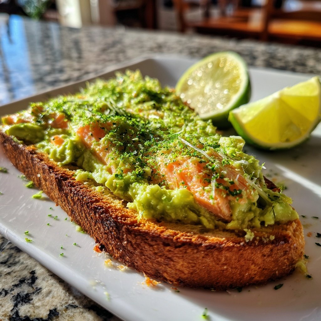 Chili Lime Salmon Avocado Toast