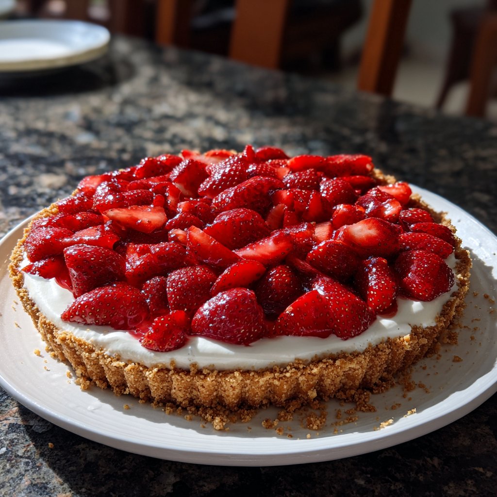 No-Bake Strawberry Tart