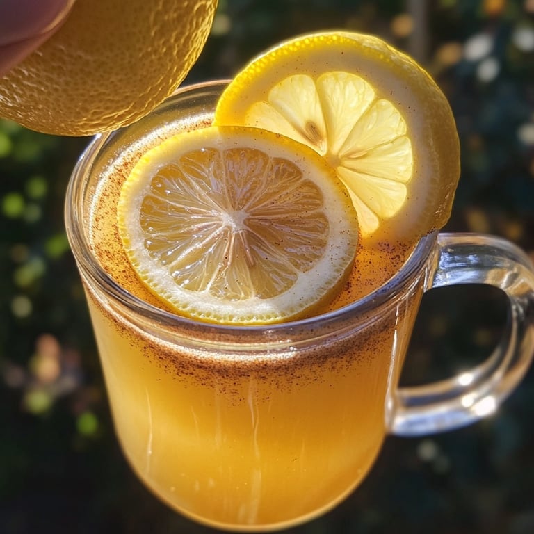 Gingerbread-Spiced Hot Lemonade