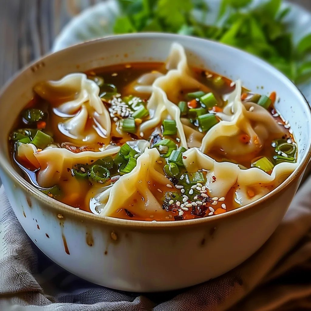 Easy Asian Dumpling Potsticker Soup